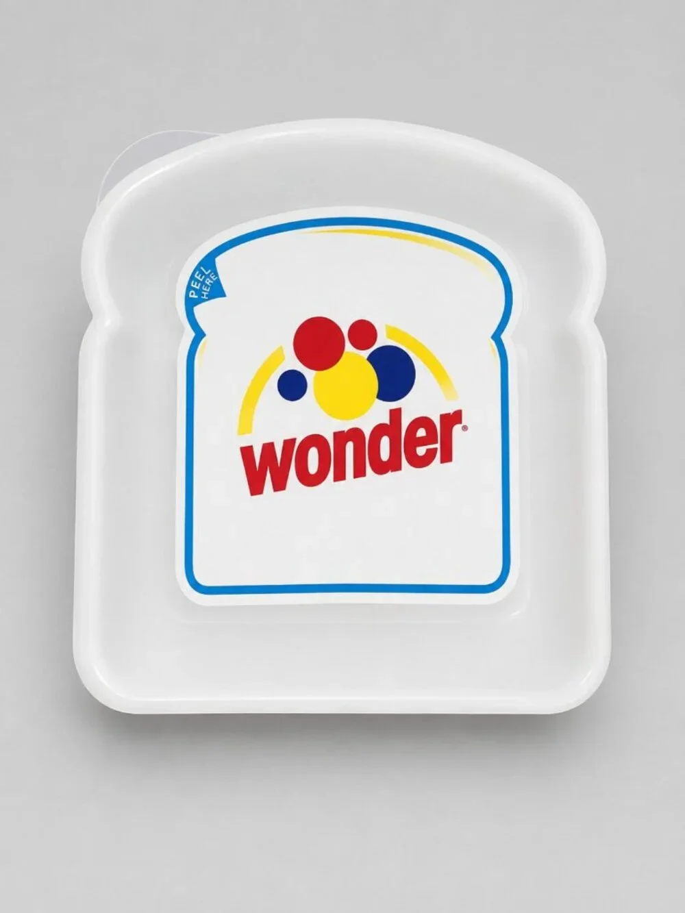 Wonder Bread Vintage Sandwich Tray Plastic Food Storage Container Retro